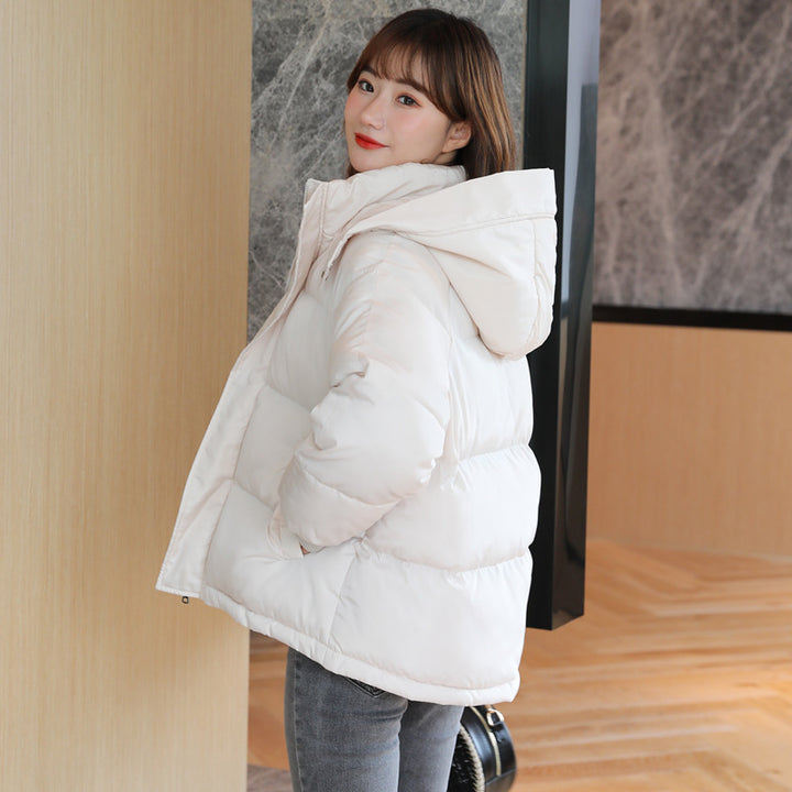 Kurze, wattierte Damen-Steppjacke
