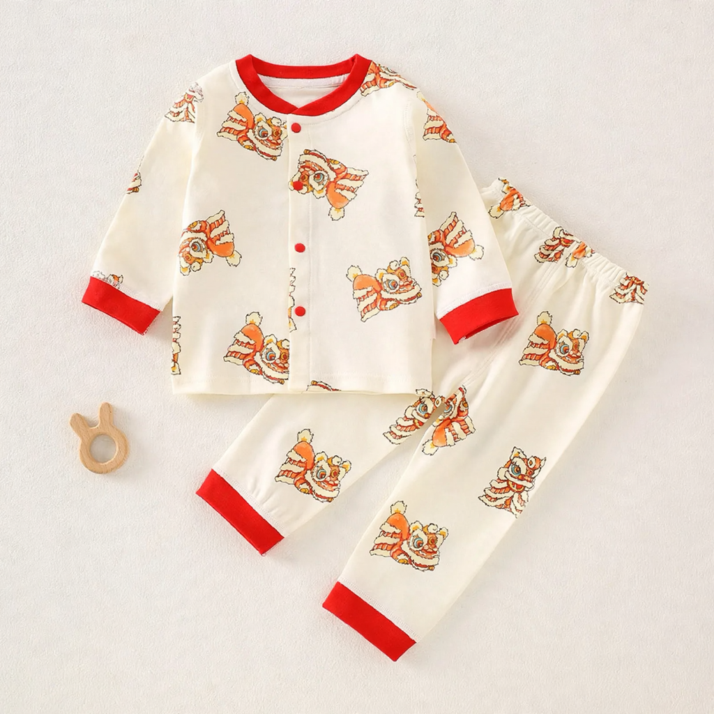 Baby Baumwoll-Schlafanzug-Set, zweiteilig
