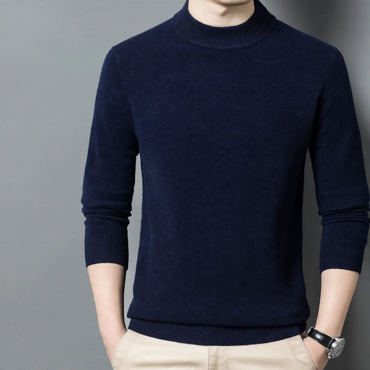 Herren-Wollpullover, Rundhals, dick, große Größen