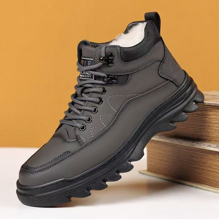 Gefütterte Herren-Winterstiefel, rutschfest
