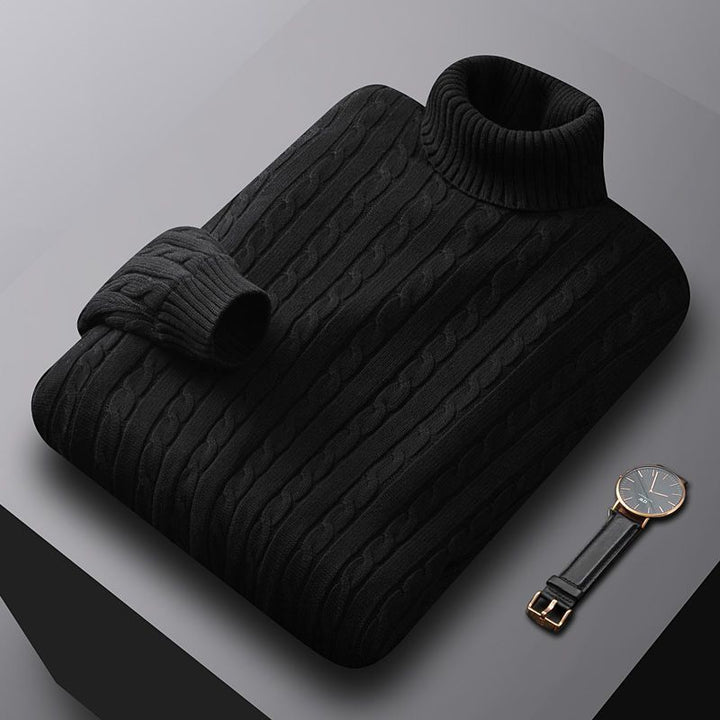 Herren-Strickpullover, Baumwolle, gefüttert