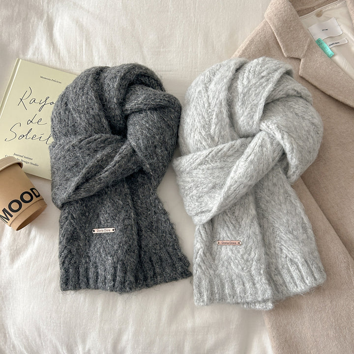 Strickschal aus Alpakawollmischung