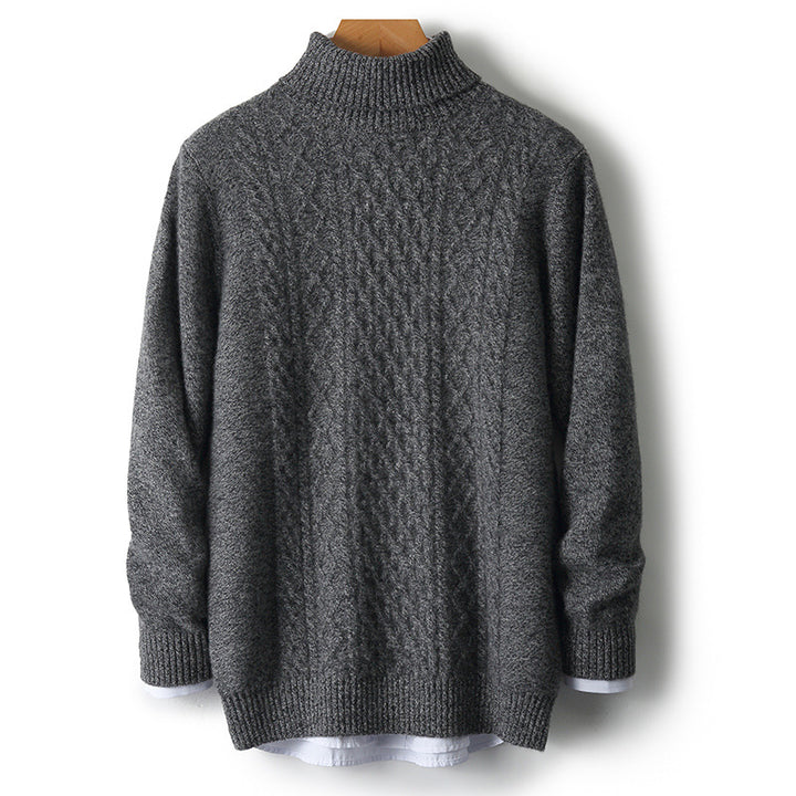 Warmer Rollkragenpullover aus 100% Schurwolle