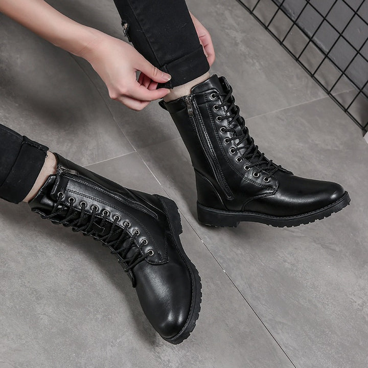 Modische Herren-Stiefel, gefüttert