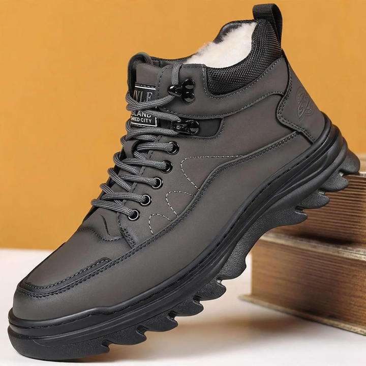 Gefütterte Herren-Winterstiefel, rutschfest
