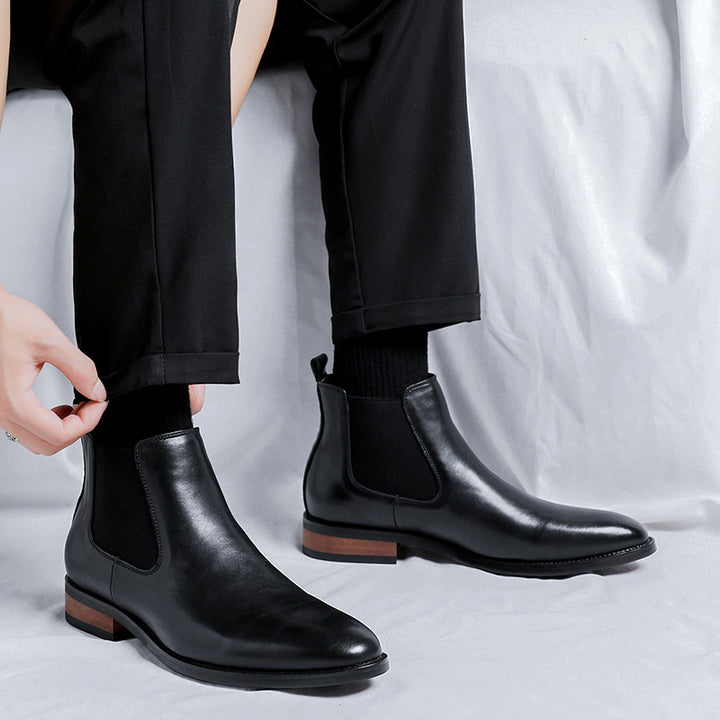 Herren-Chelsea-Stiefel, elegant, spitz zulaufend