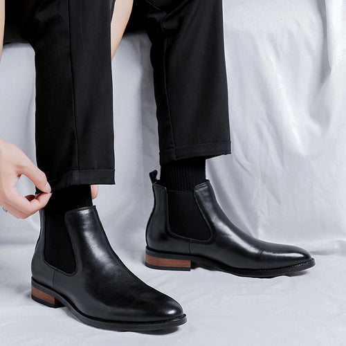 Herren-Chelsea-Stiefel, elegant, spitz zulaufend