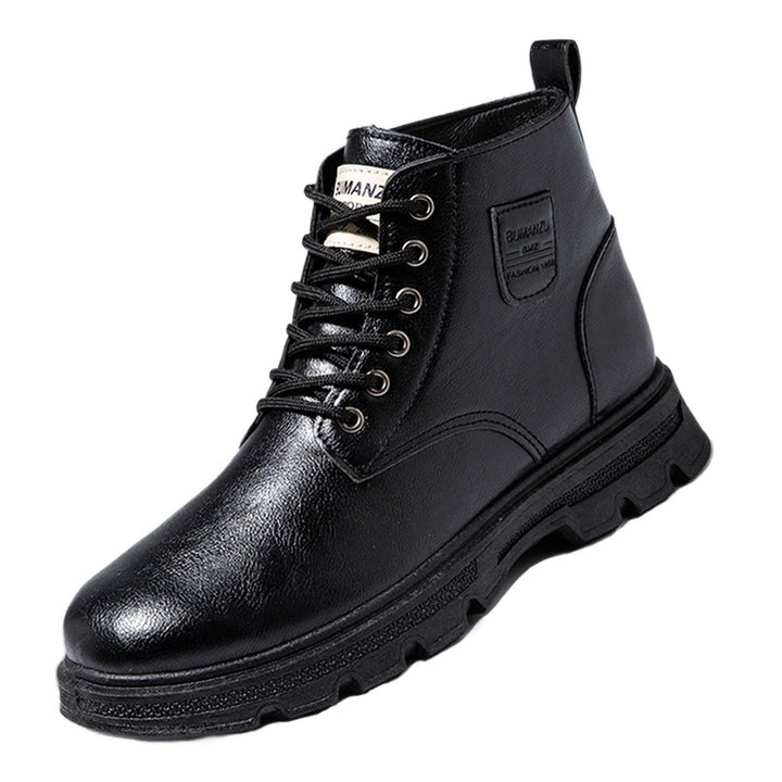 Herren-Stiefeletten aus echtem Rindsleder, gefüttert