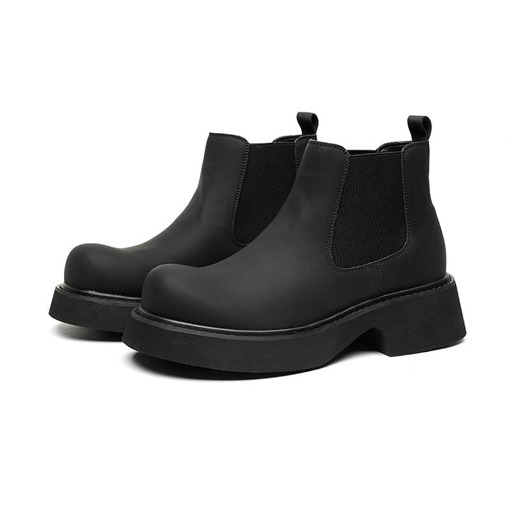 Herren Chelsea-Stiefel 3177-R mit Keilabsatz