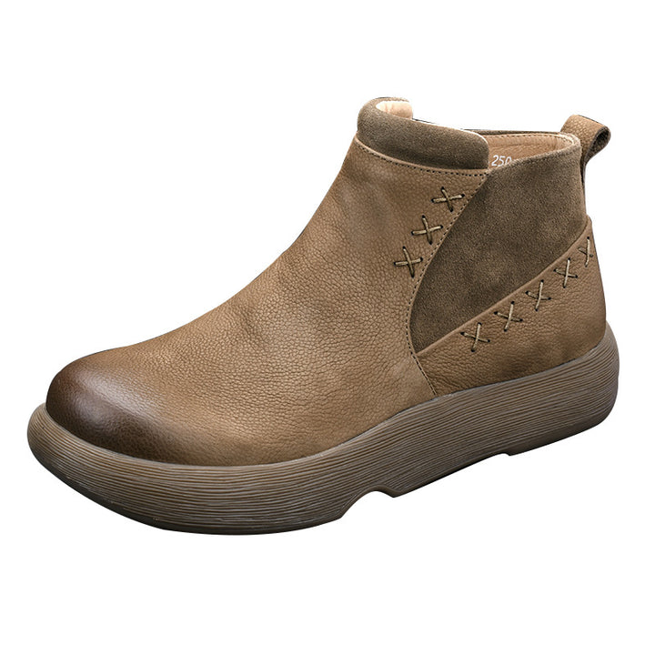 Herren Chelsea-Stiefel aus Echtleder, gefüttert, mit Reißverschluss