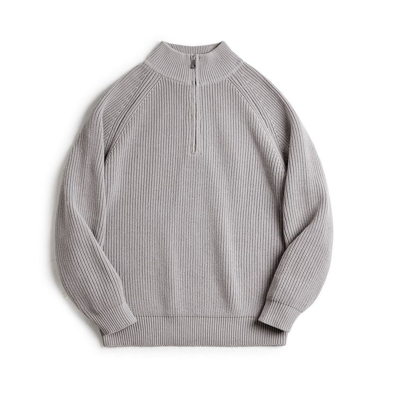 Herren-Strickpullover im Vintage-Stil mit Reißverschluss