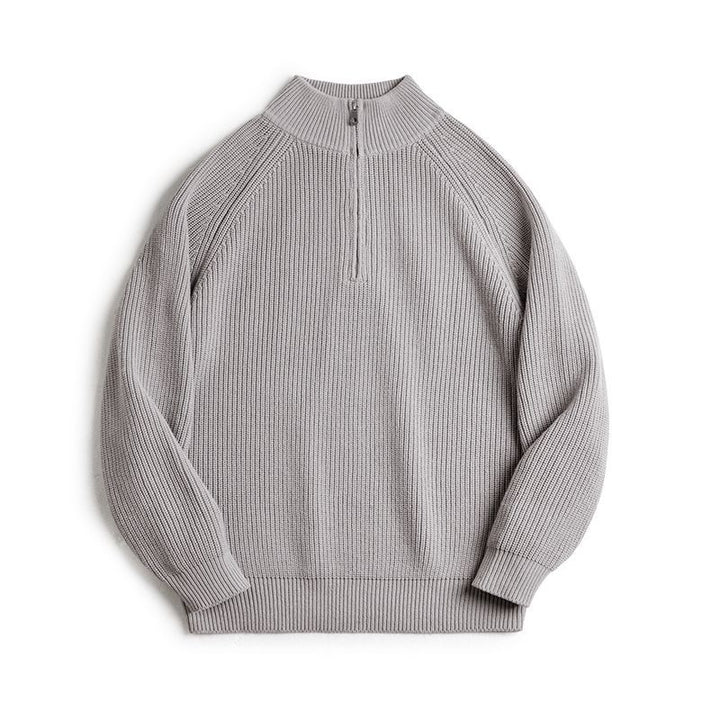 Herren-Strickpullover im Vintage-Stil mit Reißverschluss