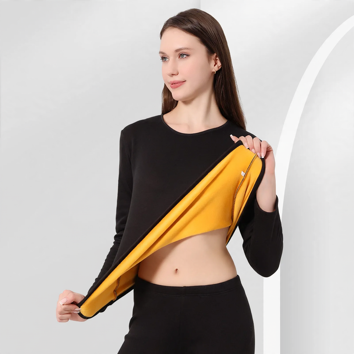 Thermo-Set für Paare, gefüttert, Rundhalsausschnitt