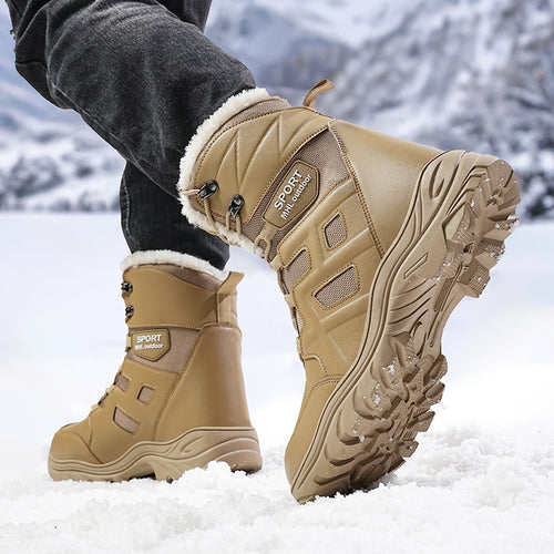 Herren-Winterstiefel, wasserabweisend, gefüttert