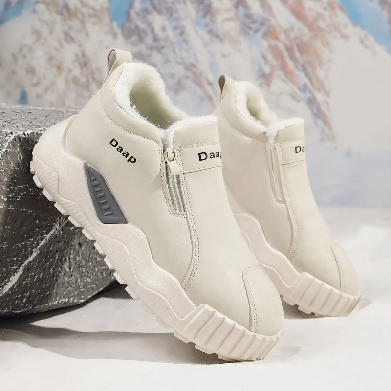 Gefütterte Herren-Winterstiefel mit rutschfester Sohle