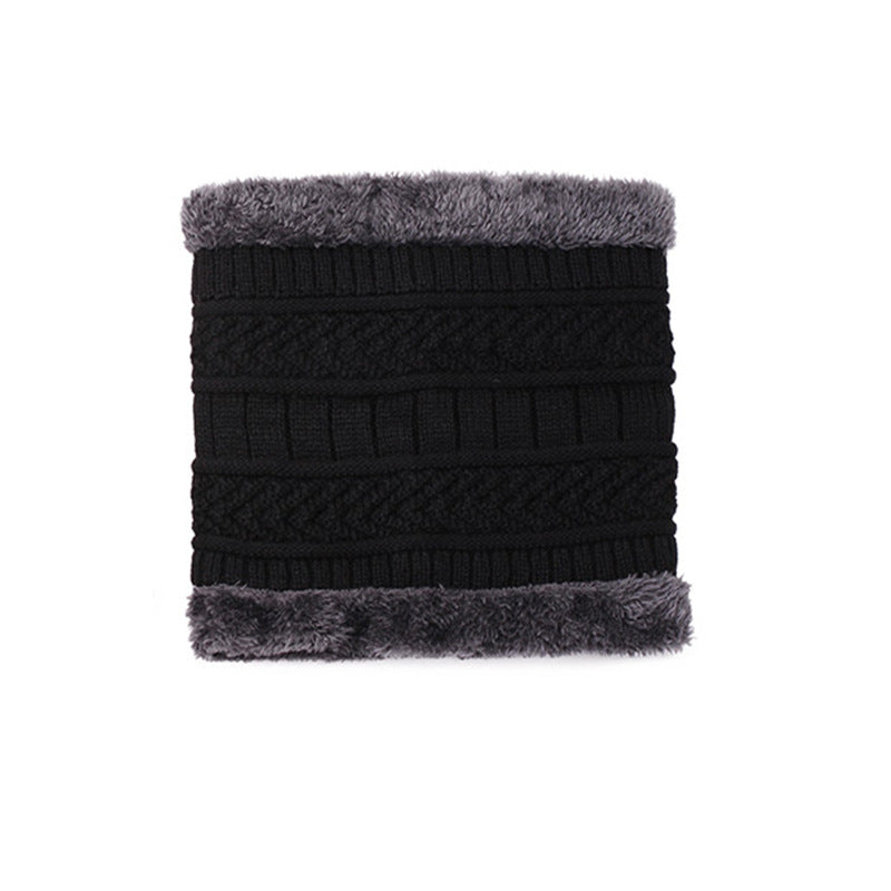 Strickmütze mit Schal, 2-teiliges Set, gefüttert