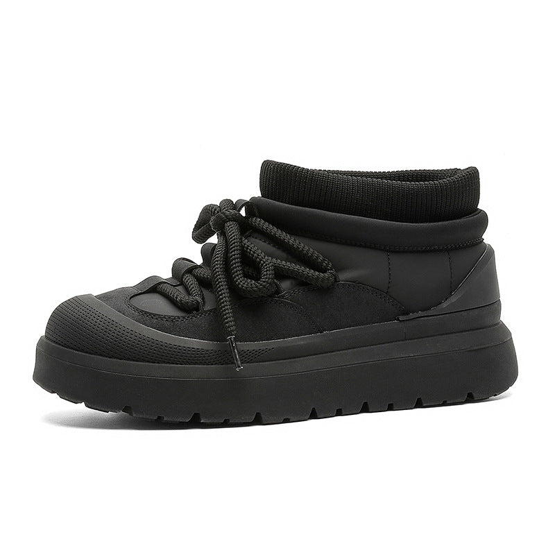 Gefütterte Herren-Kurzstiefel aus Leder