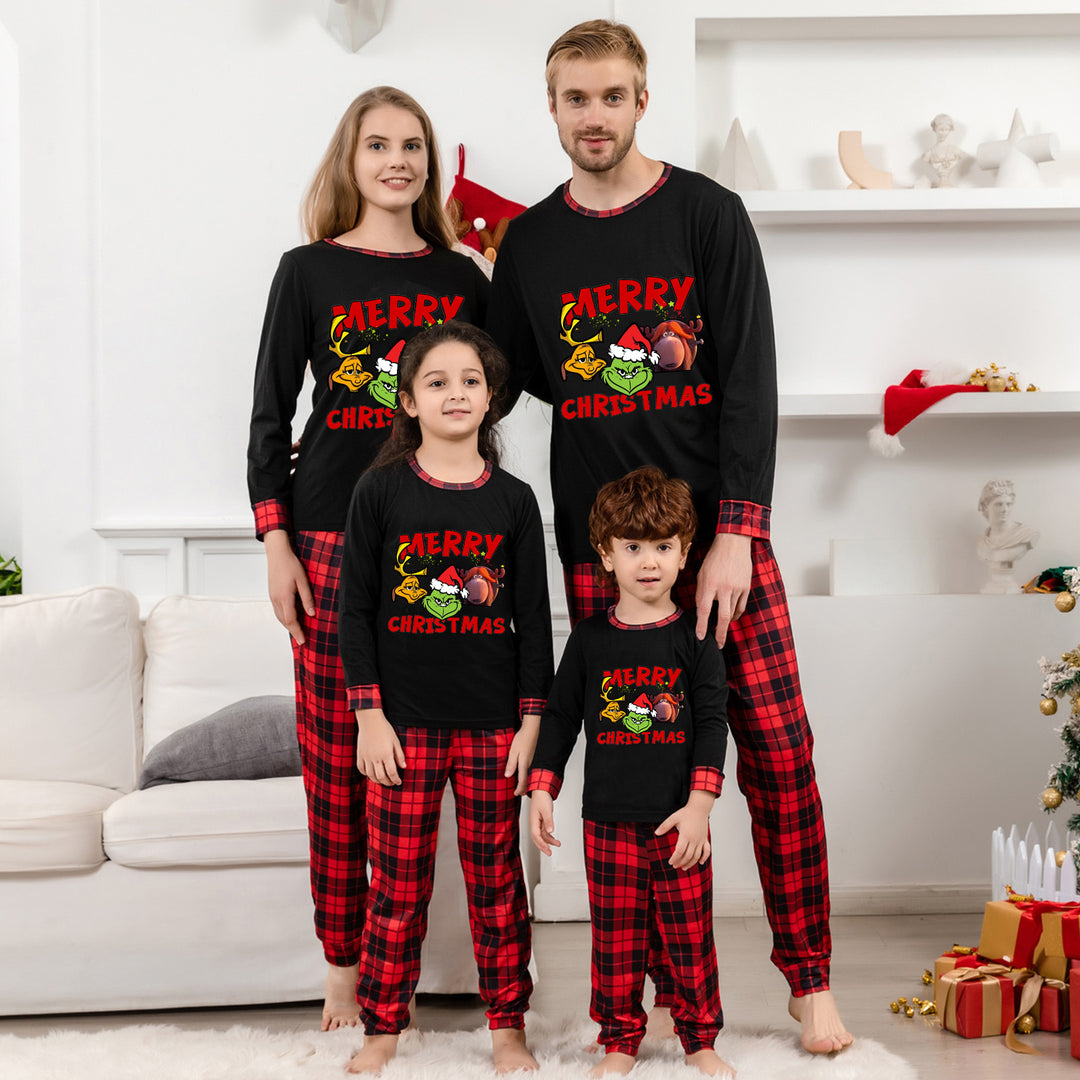 Familien-Schlafanzug-Set mit Karomuster