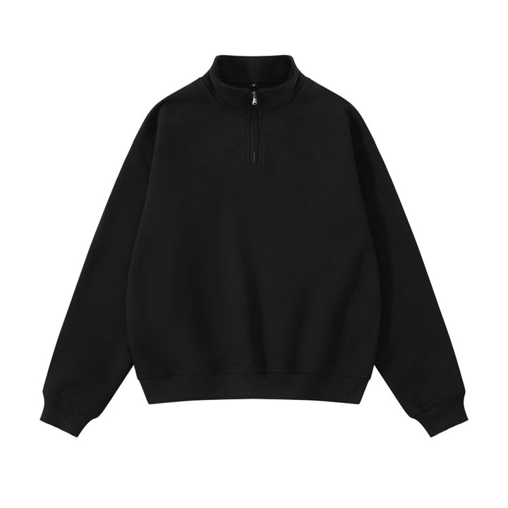 Unisex-Sweatshirt mit Reißverschluss und Stehkragen