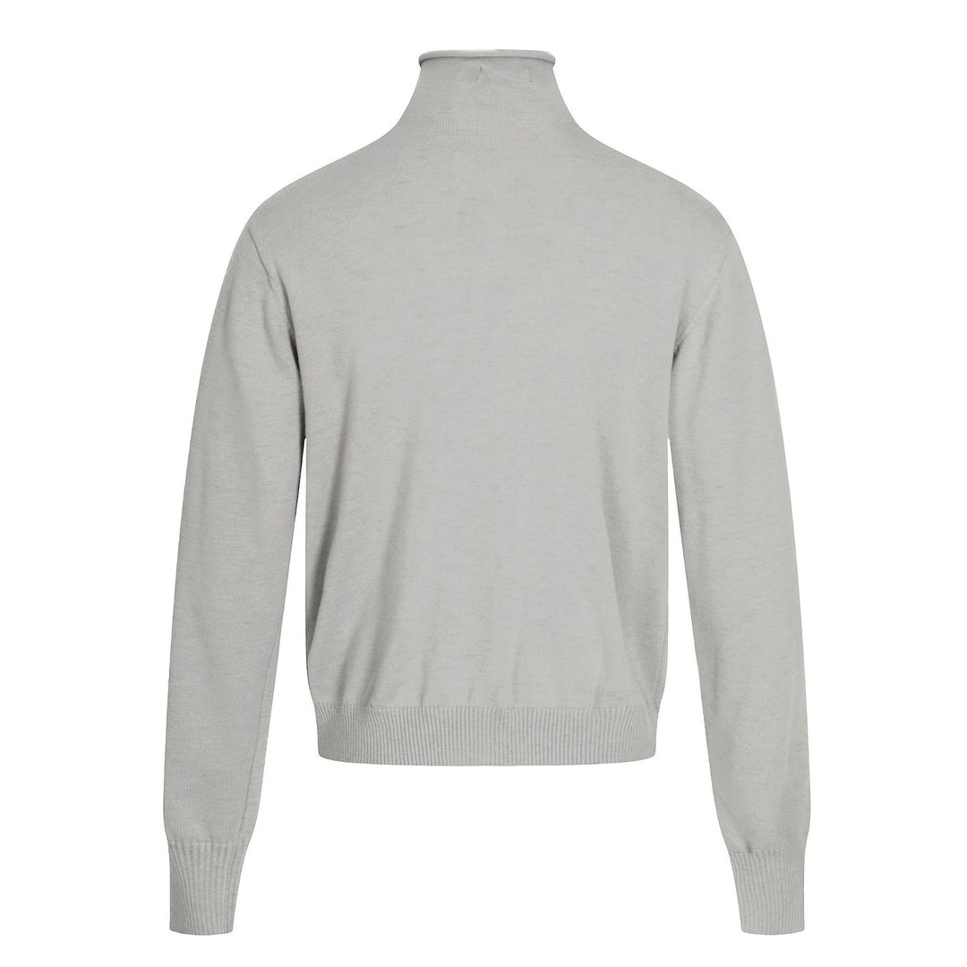 Unisex-Strickpullover, Oversize, Stehkragen