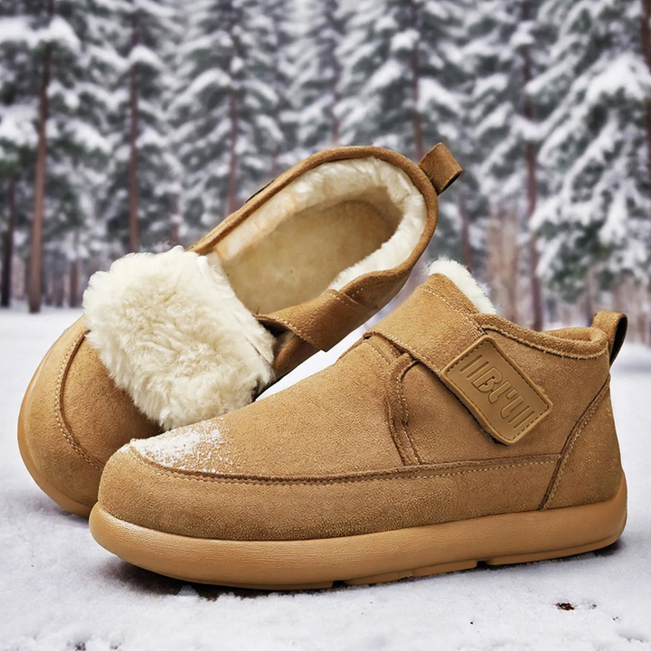 Warme Herren-Winterstiefel, gefüttert, knöchelhoch