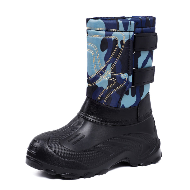 Gefütterte Herren-Winterstiefel zum Hineinschlüpfen