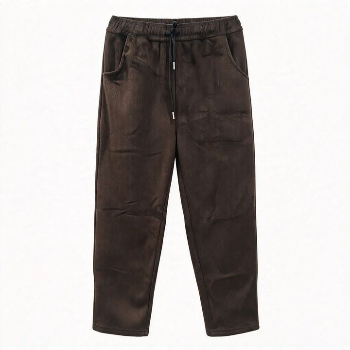 Kord-Hose mit weitem Bein, hoch tailliert, Herbst/Winter