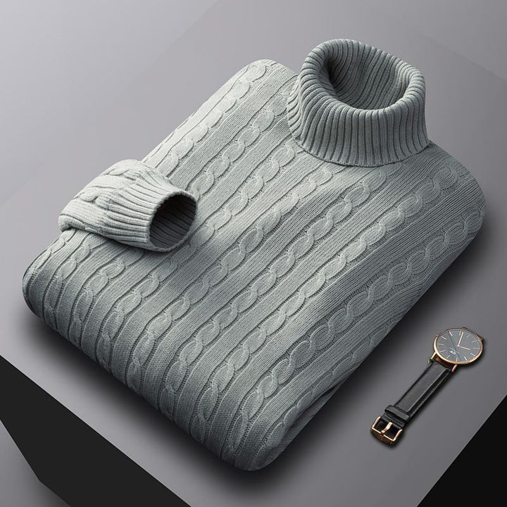 Herren-Strickpullover, Baumwolle, gefüttert