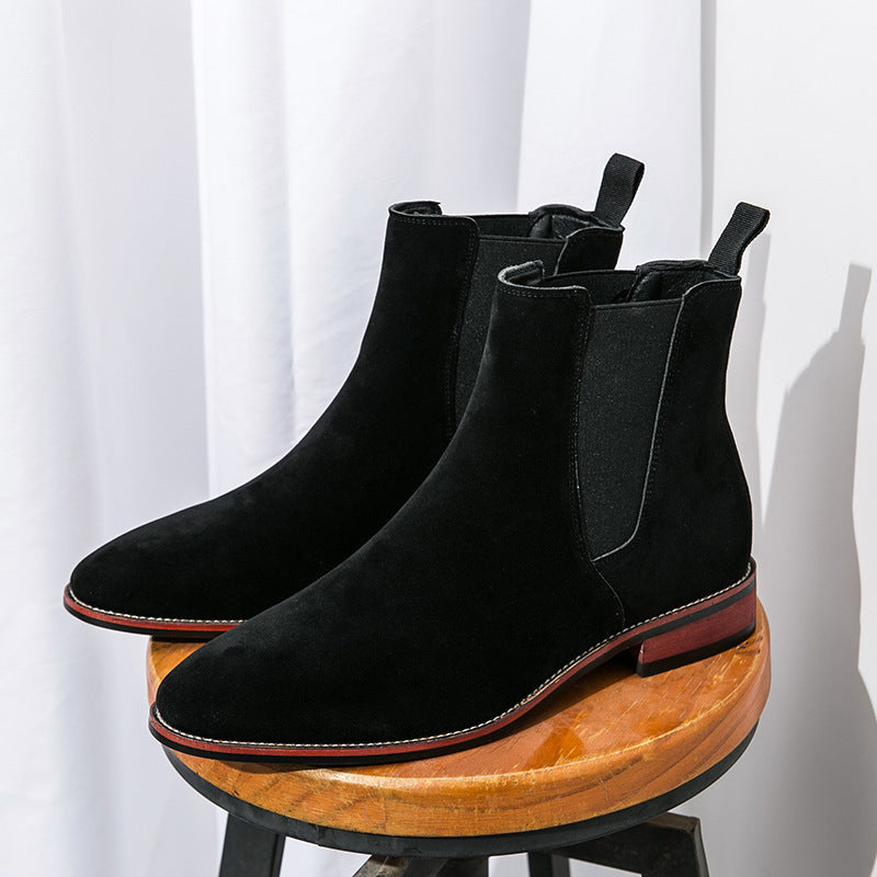 Herren-Chelsea-Boots, Business-Stil, Kunstleder