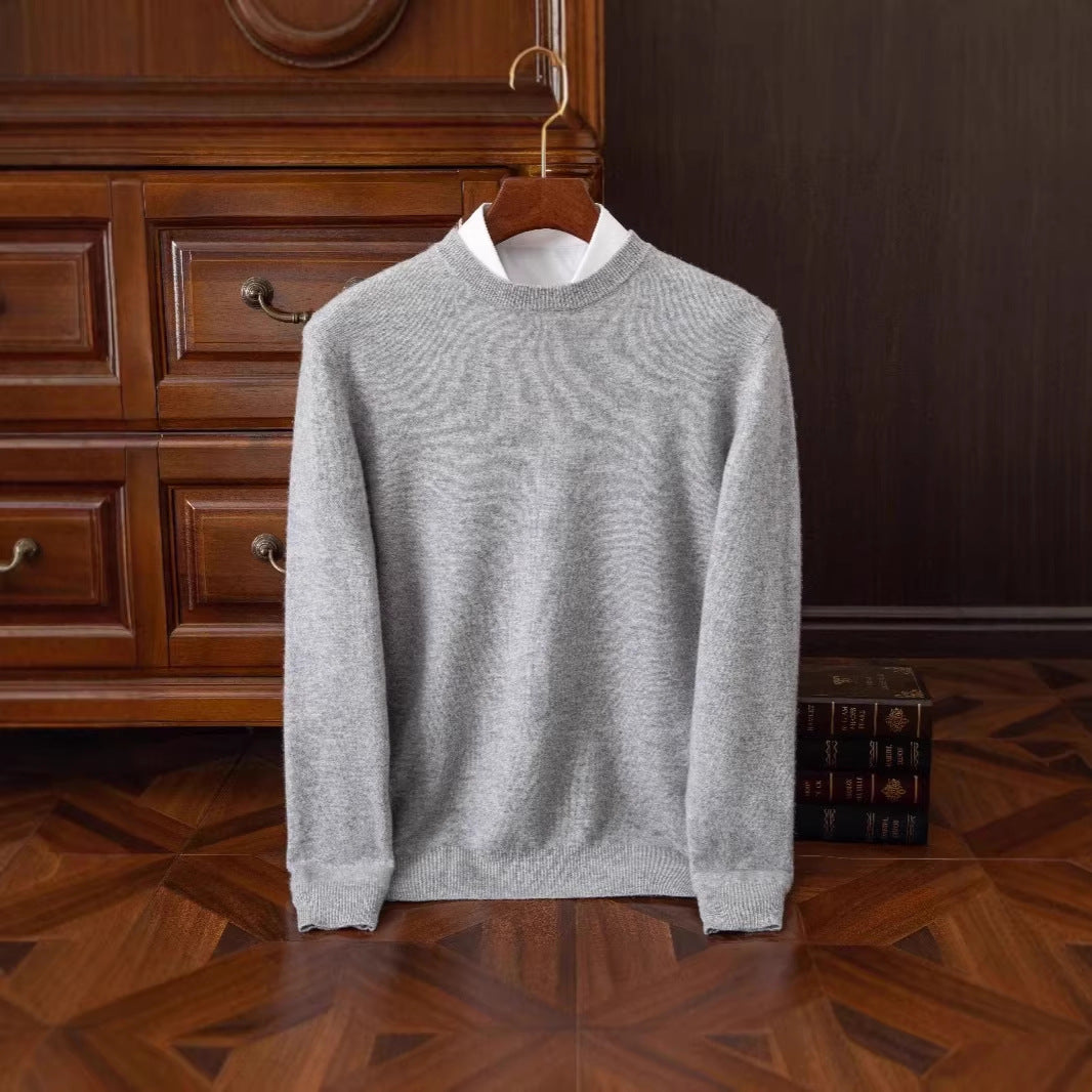 Klassischer, dicker Herren-Wollpullover