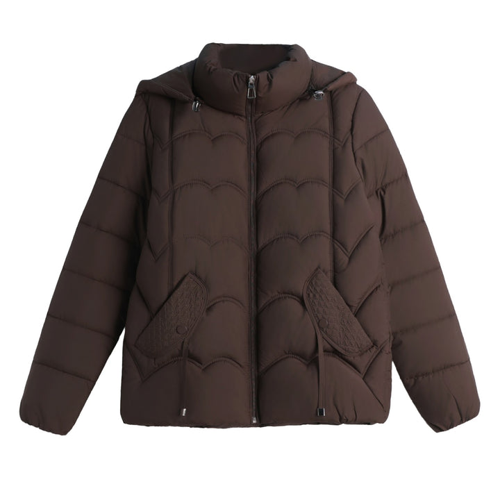 Kurze, wattierte Damenjacke für Senioren