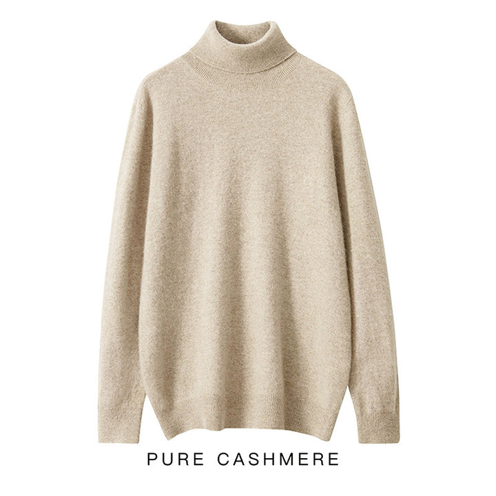 Herren-Rollkragenpullover aus 100% reiner Wolle