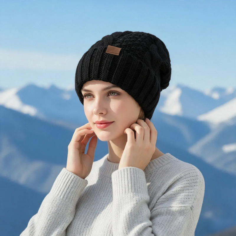 Winter-Set: Strickmütze und Schal