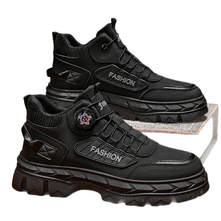 Robuste Herren-Stiefeletten mit Plateausohle