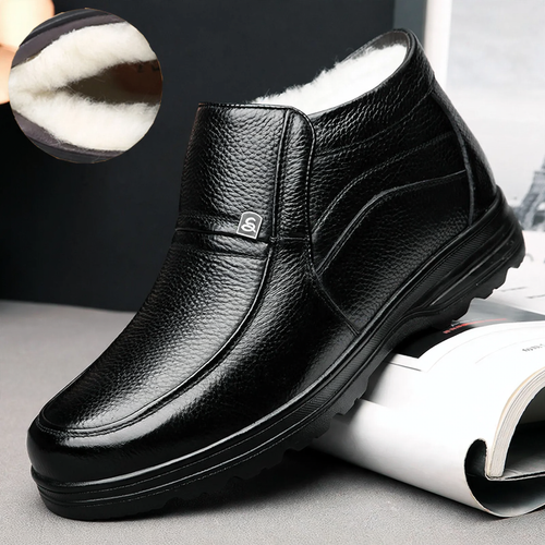 Gefütterte Herren-Winterstiefel mit Lammfell-Futter