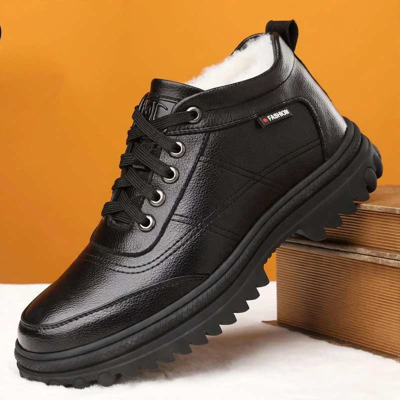 Gefütterte Herren-Winterstiefel, warm und bequem