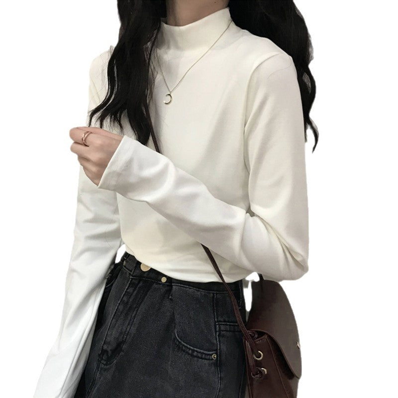 Damen-Langarmshirt mit Stehkragen