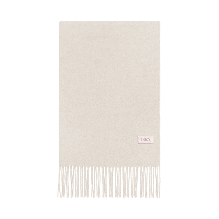 Weicher Merinowoll-Mix Schal mit Fransen
