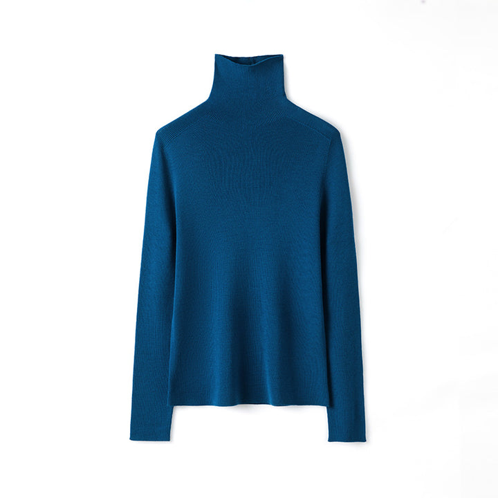 Damen-Rollkragenpullover aus Merinowolle
