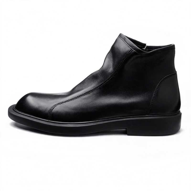 Herren Chelsea-Stiefel aus Rindsleder, flacher Absatz