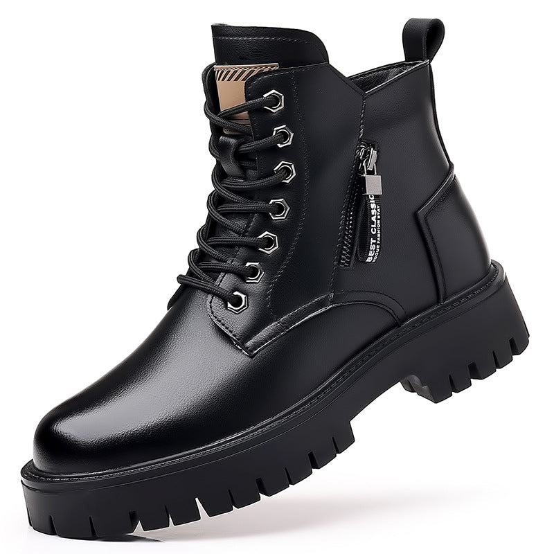 Gefütterte Herren-Winterstiefel, wasserabweisend