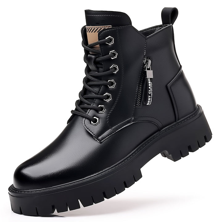 Gefütterte Herren-Winterstiefel, wasserabweisend