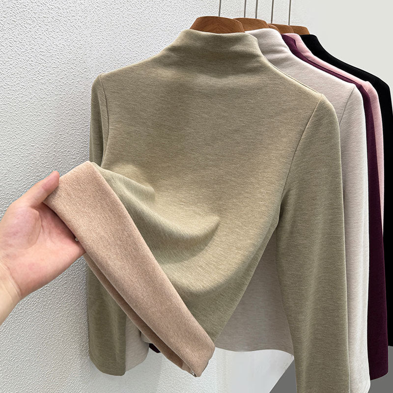 Damen-Rollkragenpullover aus Wollmischgewebe