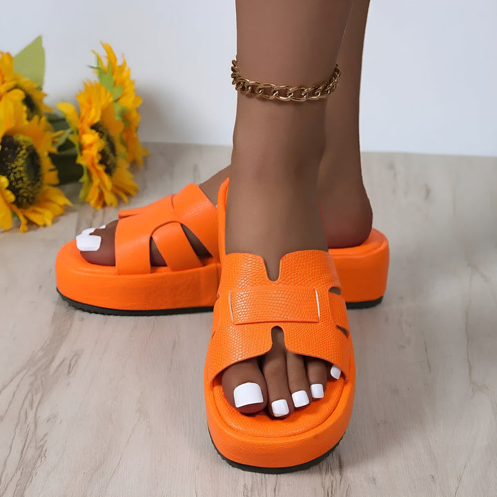 Drune | Bequeme Flip Flops Sandalen mit Dickem Boden und Rutschfester