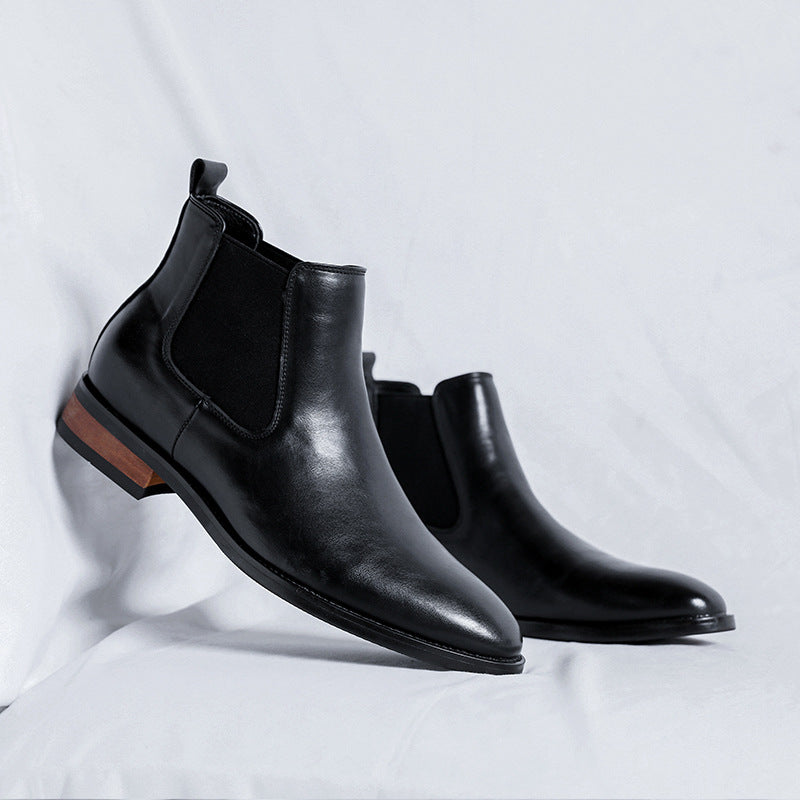 Herren-Chelsea-Stiefel, elegant, spitz zulaufend