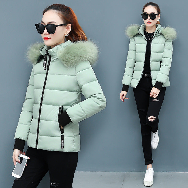 Damen-Winterjacke, kurz, tailliert