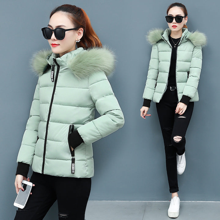 Damen-Winterjacke, kurz, tailliert