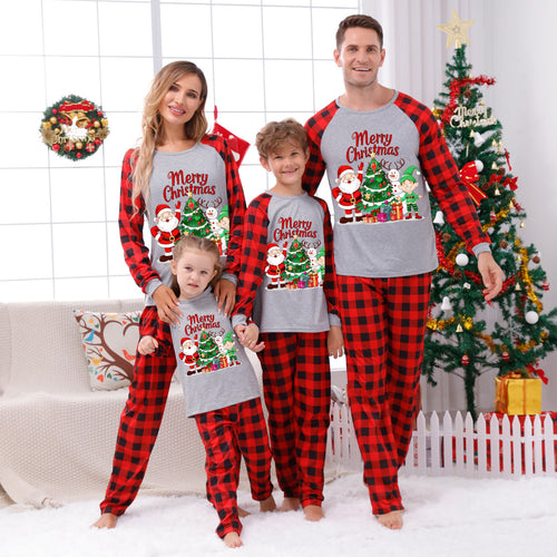 Familien-Schlafanzug-Set mit Karomuster
