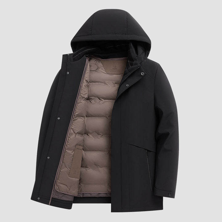 Herren-Daunenjacke mit herausnehmbarem Innenfutter