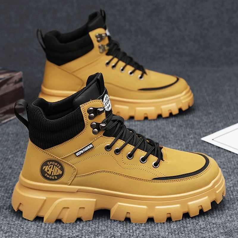 Herren-Stiefel im Worker-Stil, wasserdicht
